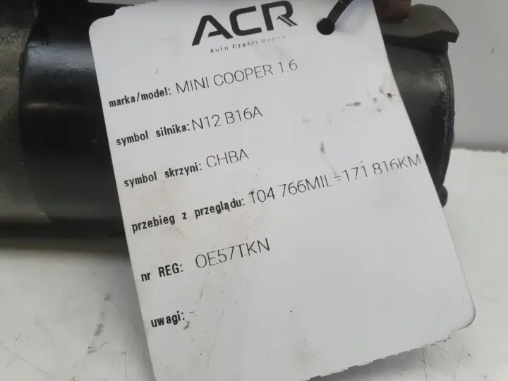 Mini Cooper R56 1.6 16V VTi ROZRUSZNIK bosch 0001138004