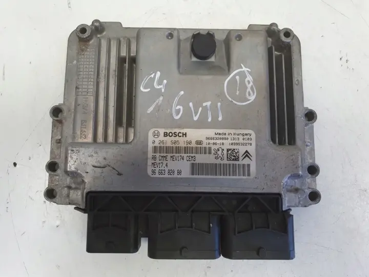 Citroen C4 1.6 16V VTi STEROWNIK SILNIKA komputer 0261S05190