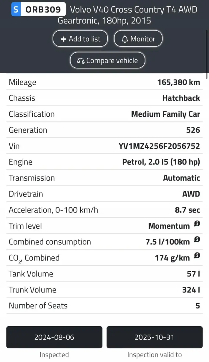 SILNIK KOMPLET Volvo V40 II 2.0 T TURBO B5204T8
