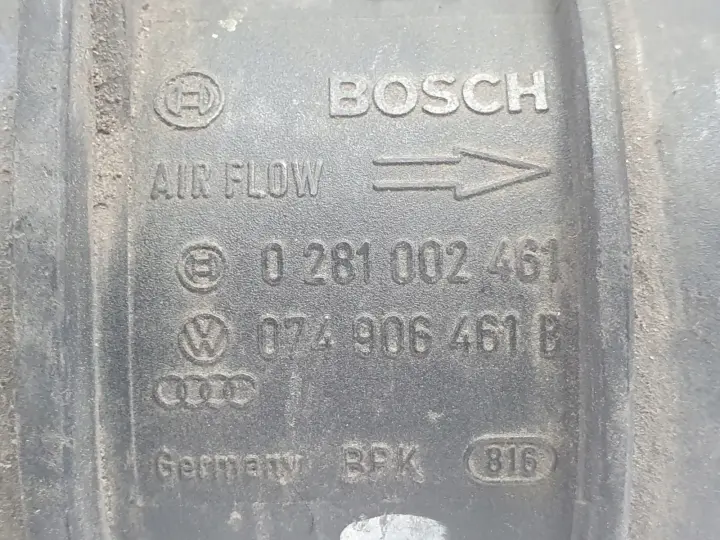 VW Golf V 2.0 TDI PRZEPŁYWOMIERZ POWIETRZA 0281002461 074906461B