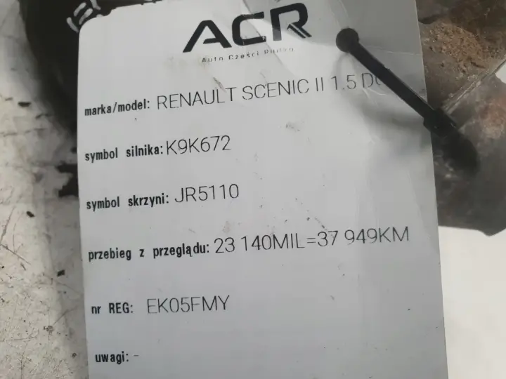 Renault Scenic II 1.5 DCI ROZRUSZNIK