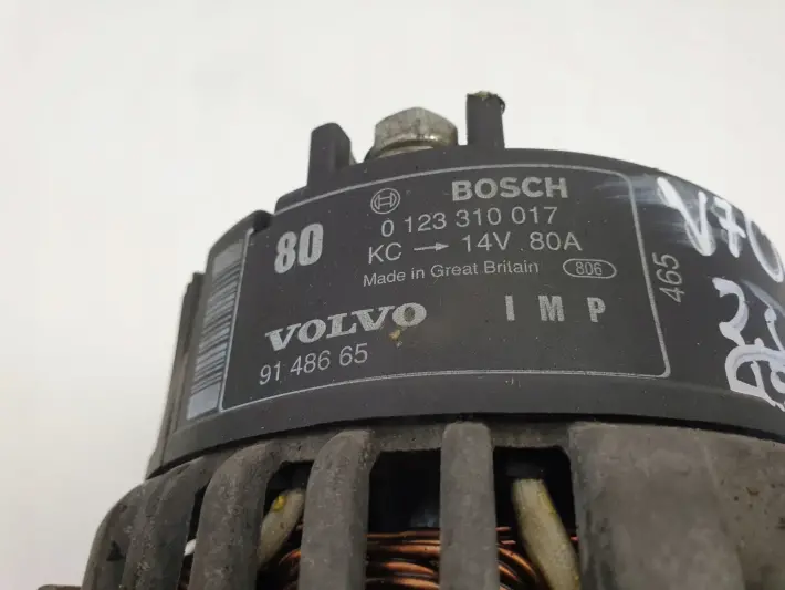 Volvo V70 I 2.0 10V ALTERNATOR 0123310017 80A