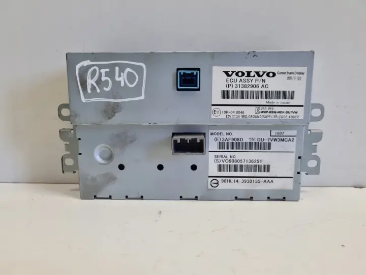 Volvo V40 II EKRAN NAWIGACJI Wyświetlacz Radia 31382906 31382906AC