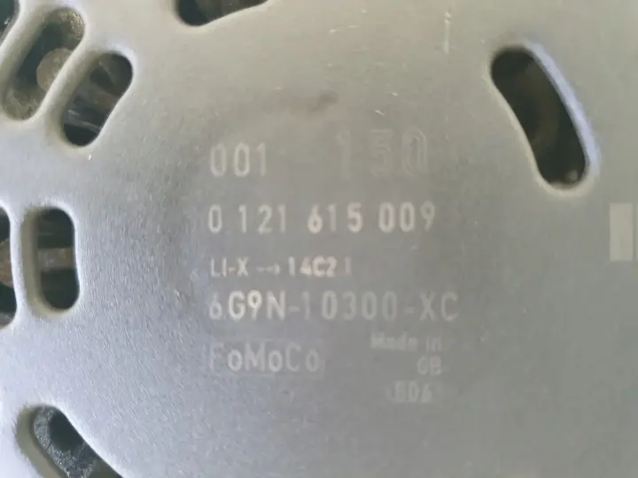 Ford Galaxy MK3 2.0 TDCI ALTERNATOR 0121615009 6G9N-10300-XC