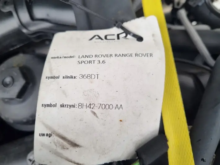 SILNIK BEZ OSPRZĘTU Land Rover Range Rover Sport 3.6 TDV8 368DT