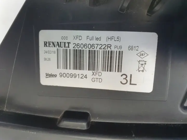 Renault Talisman PRZEDNIA LAMPA LEWA lewy przód
