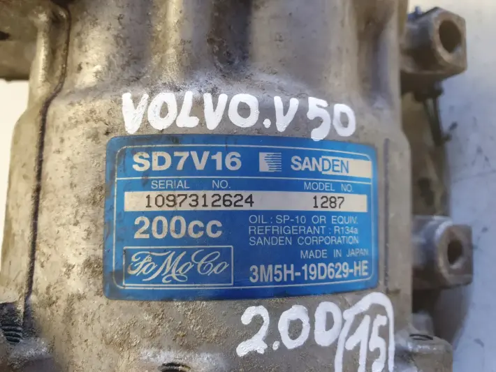 Volvo S40 II V50 2.0 D SPRĘŻARKA KLIMATYZACJI 3M5H-19D629-HE
