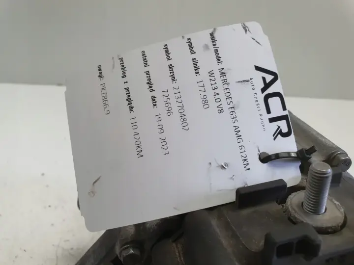 Mercedes W213 E63S AMG 4.0 V8 ALTERNATOR valeo A0009061107 200A