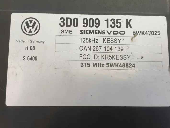 VW Touareg STEROWNIK KESSY moduł KOMPUTER