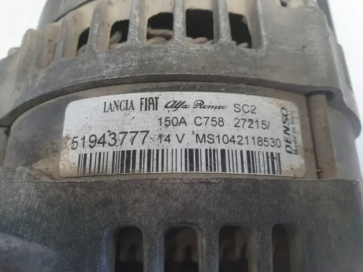 Fiat Doblo II 1.6 M-Jet ALTERNATOR 150A 51943777 denso