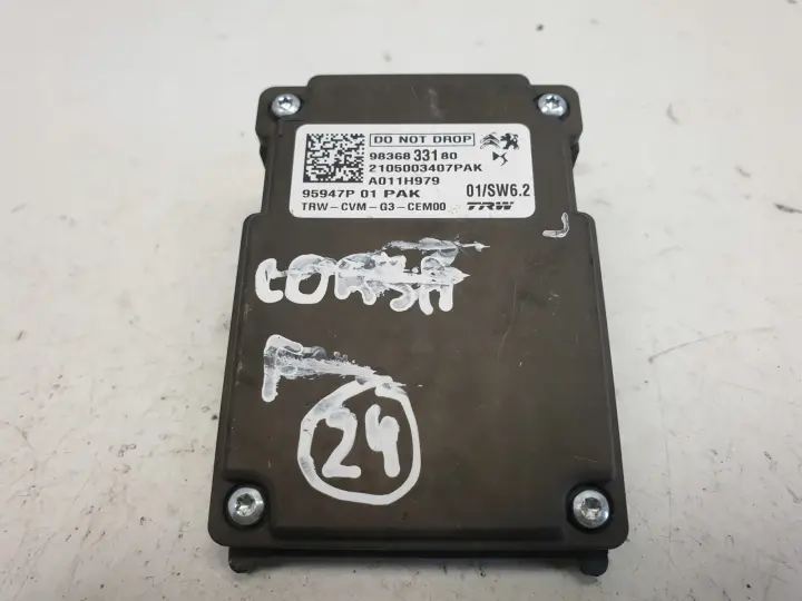 Opel Corsa F KAMERA RADAR PRZÓD 9836833180