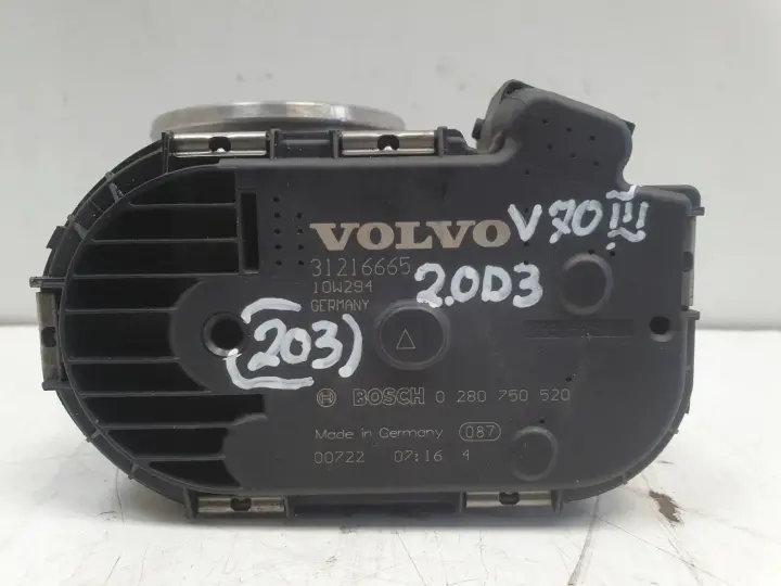 Volvo V70 2.4 D D5 PRZEPUSTNICA 31216665 bosch 0280750520