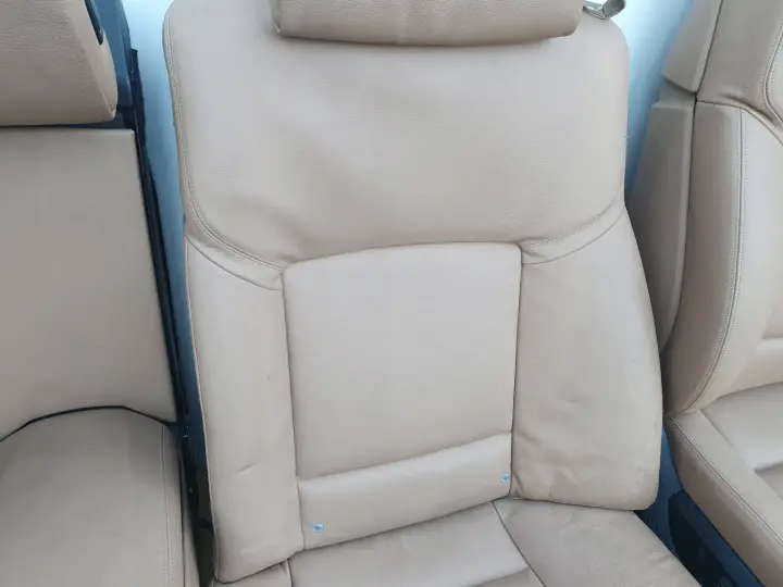 BMW F01 FOTEL FOTELE KOMPLET FOTELI DVD RUDE SKÓRY