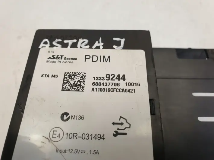 Opel Astra J IV MODUŁ PRZEKAŹNIK PDIM 13339244
