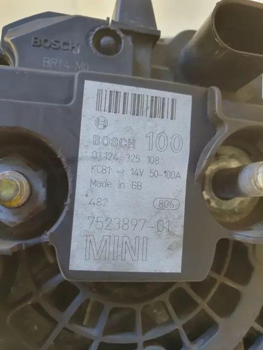 Mini One R50 R53 1.6 16V ALTERNATOR 100A 0124325108 bosch