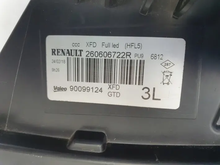 Renault Talisman PRZEDNIA LAMPA LEWA lewy przód