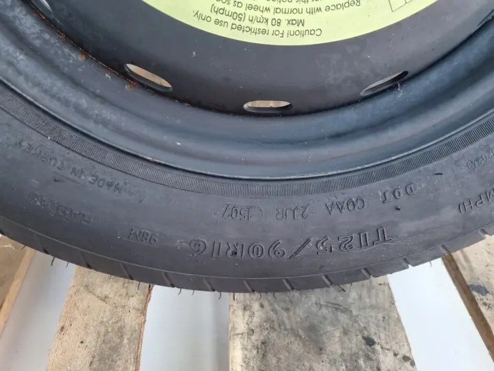Mercedes W169 W245 KOŁO DOJAZDOWE dojazdówka 125/90 R16 5x112 1694000802