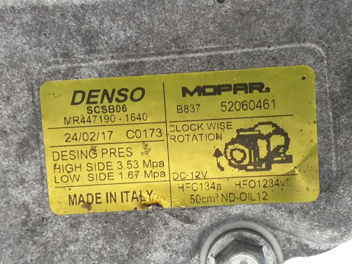 Fiat 500 1.2 8V SPRĘŻARKA KLIMATYZACJI