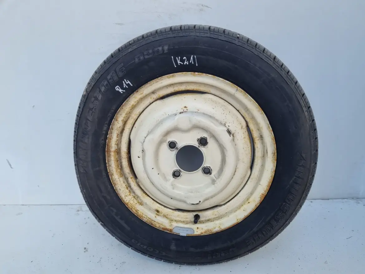 KOŁO ZAPASOWE Zapas felga 145/80 R14 4x105 Bridgestone Ecopia B381 2008