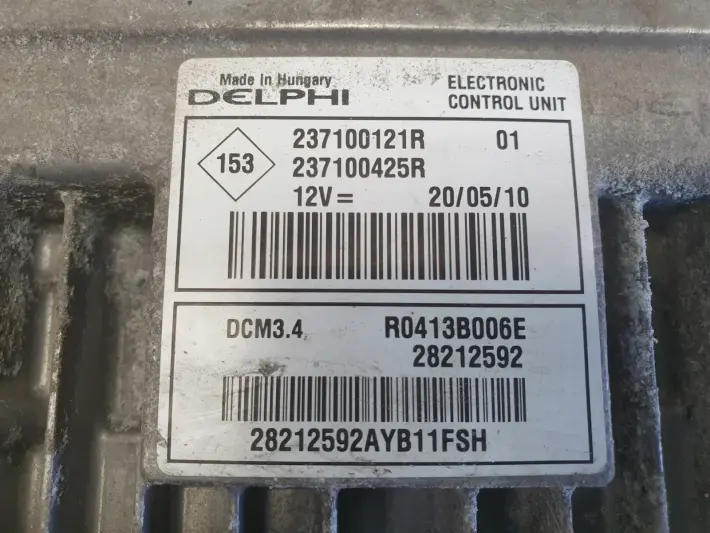Renault Megane III 1.5 DCI KOMPUTER SILNIKA sterownik 237100121R 237100425R