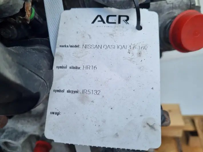 SILNIK PRAWDZIWY Nissan Qashqai 1.6 16V wersja na 4 wtryski HR16 HR16DE