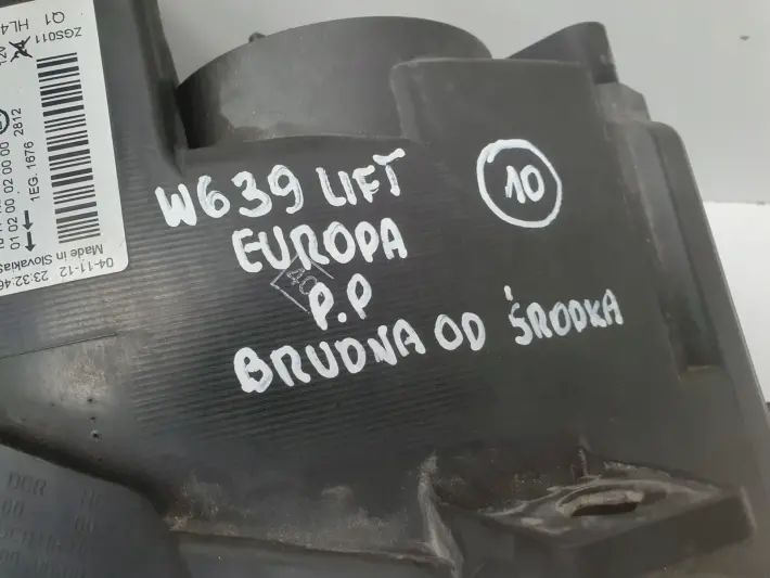 Mercedes Vito Viano W639 LIFT PRZEDNIA LAMPA PRAWA prawy przód A6398201961