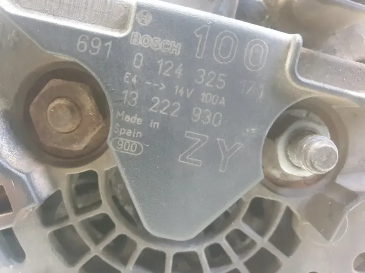 Opel Corsa D 1.2 16V ALTERNATOR 100A ZY 0124325171 bosch oryginał