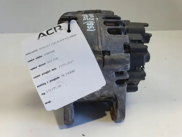 Renault Clio IV 0.9 TCe ALTERNATOR valeo 231007842R