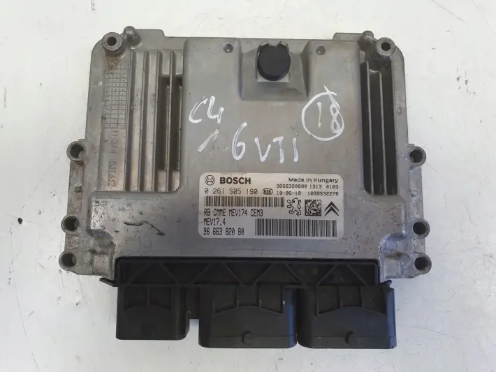 Citroen C4 1.6 16V VTi STEROWNIK SILNIKA komputer 0261S05190