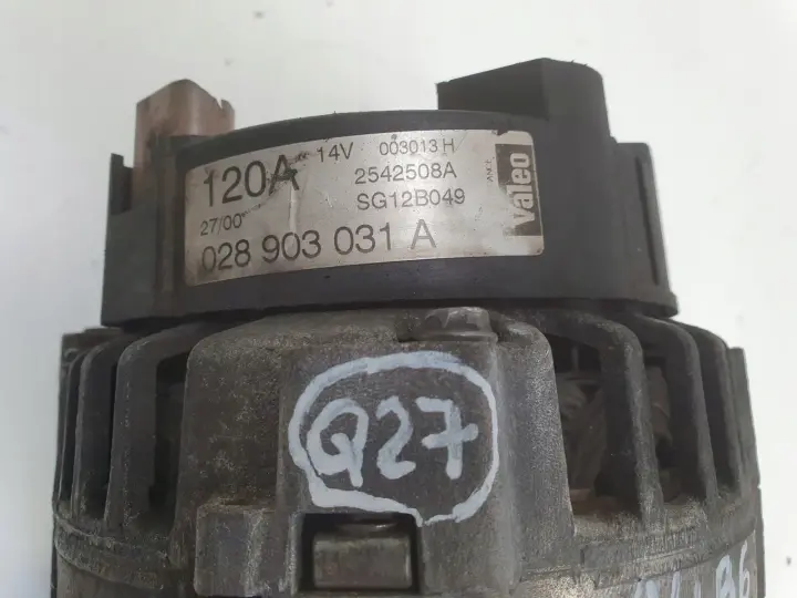 Audi A4 B6 1.9 TDI ALTERNATOR Valeo 028903031A 120A