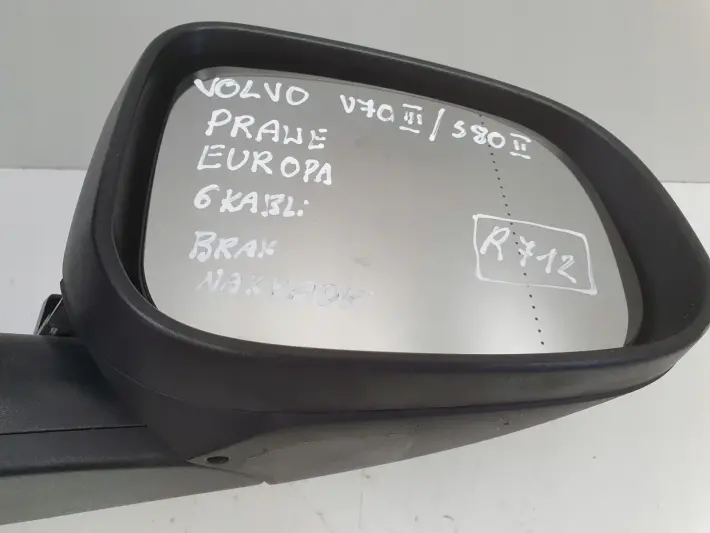 Volvo S80 II V70 III LIFT LUSTERKO PRAWE PASAŻERA 6 kabli 31298828 EUROPA