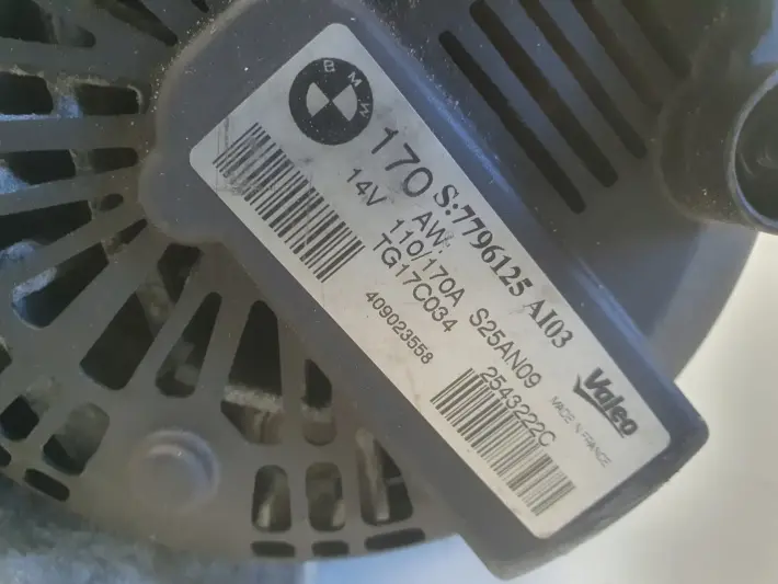 BMW X6 E71 3.0 D ALTERNATOR 7796125 valeo 170A