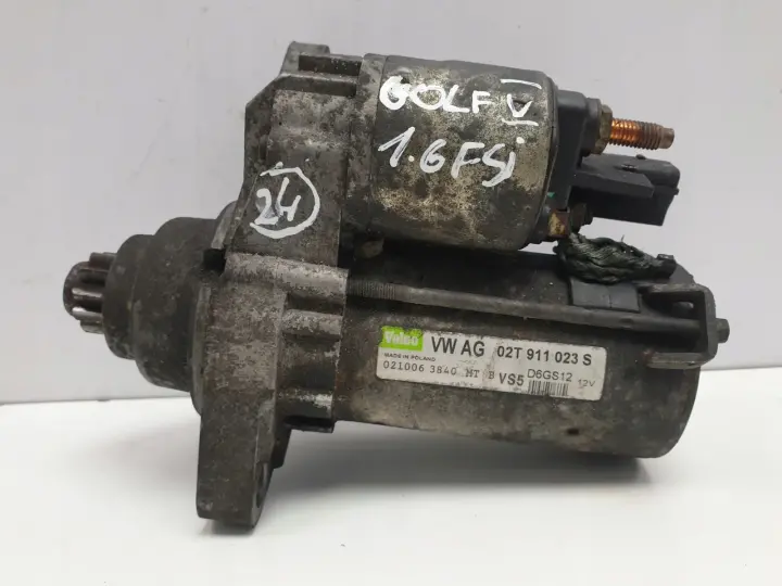 VW Golf V 1.6 FSI ROZRUSZNIK valeo 02T911023S