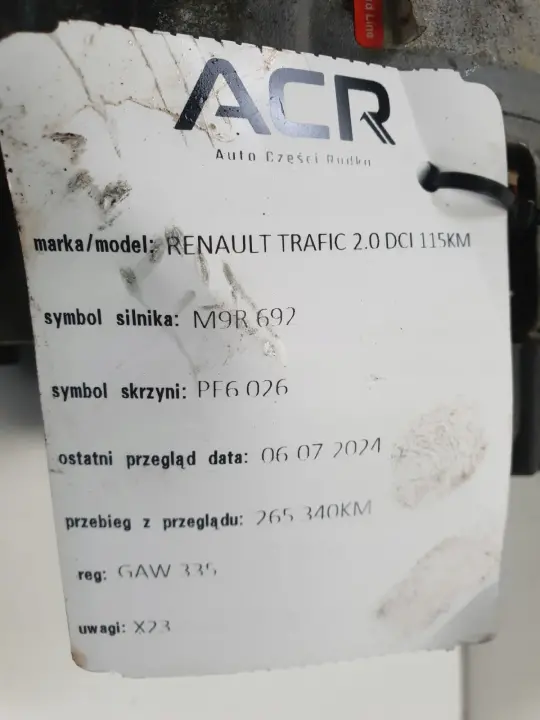 Renault Trafic II 2.0 DCI ALTERNATOR