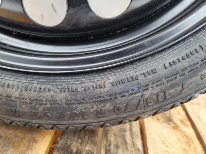 Opel Zafira B Astra H KOŁO DOJAZDOWE dojazdówka 115/70 R16 5x110 2160141