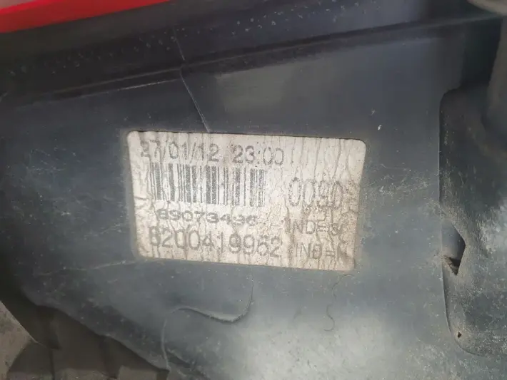 Renault Kangoo II 08-13r TYLNIA TYLNA LAMPA PRAWA prawy tył 8200419952