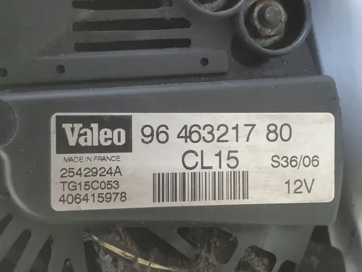 Peugeot 308 I 1.6 HDI ALTERNATOR valeo 9646321780