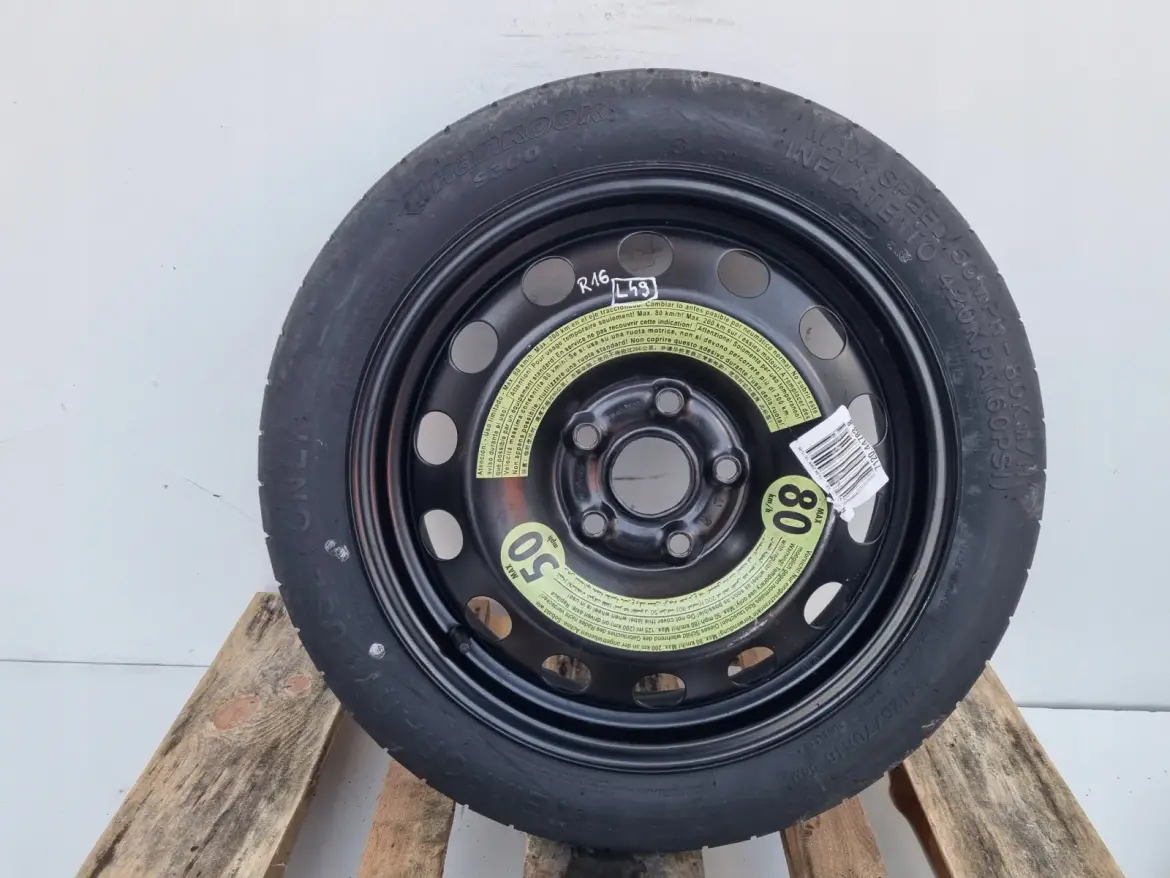 Audi Seat Vw Golf VI KOŁO DOJAZDOWE dojazdówka 125/70 R16 1K0601027S 5x112