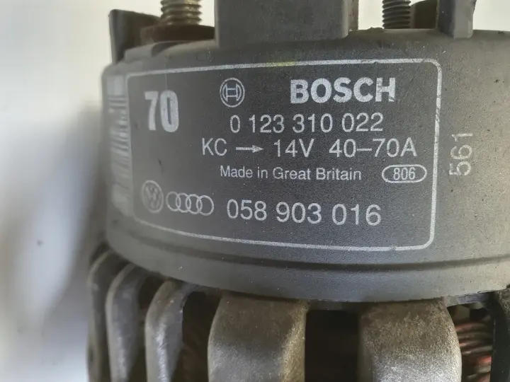 Audi A4 B5 1.8 T ALTERNATOR bosch 0123310022 70A