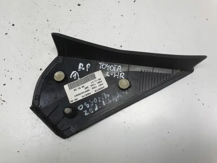 Toyota C-HR CHR TRÓJKĄT BŁOTNIKA prawy tył PASAŻERA 62581-F4010