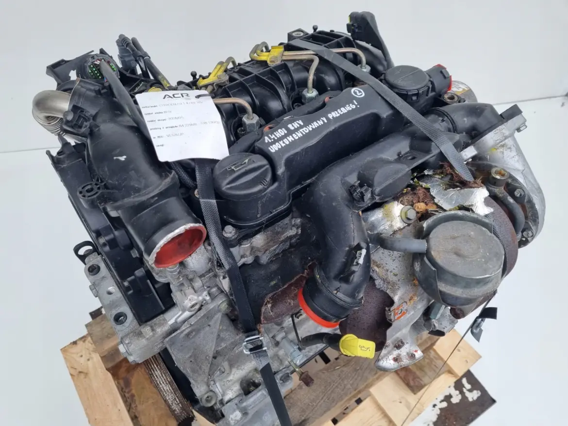 SILNIK KOMPLET Citroen C3 1.4 HDI 90KM 02-09r DELPHI serwisowany 138tyś 8HY