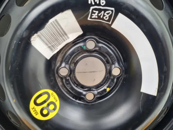 Opel Astra H KOŁO DOJAZDOWE dojazdówka 115/70 R16 4x100 2160126
