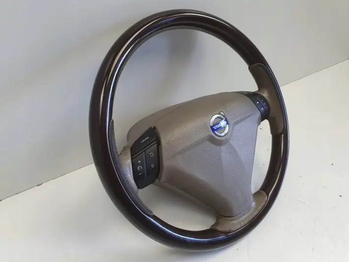 Volvo XC90 I lift DREWNIANA KIEROWNICA drewno SKÓRZANA skóra multifunkcja
