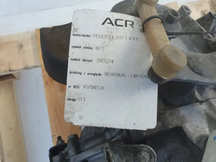 Peugeot 207 1.4 VTI SKRZYNIA BIEGÓW manualna MANUAL 20CQ74