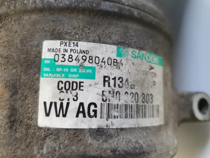 VW Passat B6 2.0 TDI SPRĘŻARKA KLIMATYZACJI 5N0820803