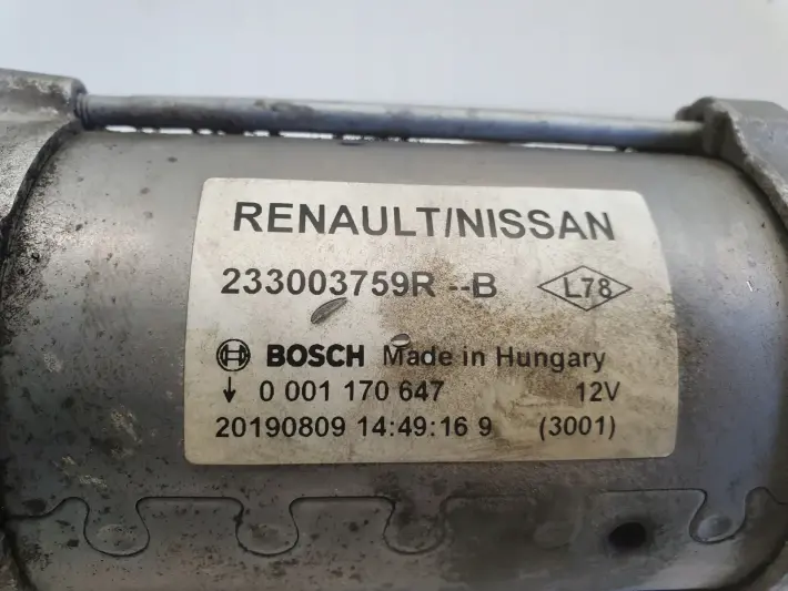Renault Megane IV 1.5 dCi ROZRUSZNIK bosch oryginał 233003759R 0001170647