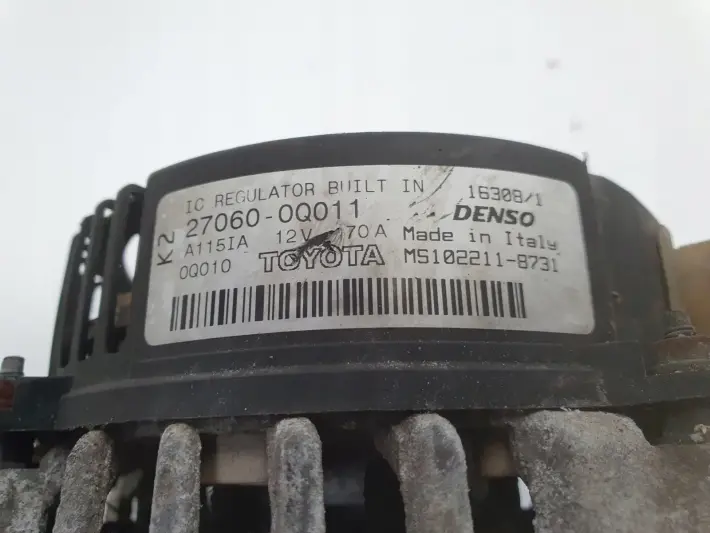 Toyota Aygo I 1.0 12V ALTERNATOR 27060-0Q011 70A