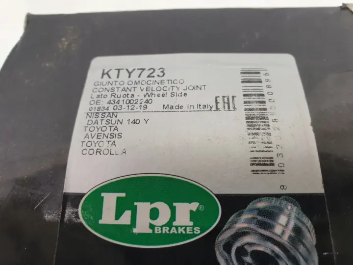 Avensis II T25 1.6 VVTI PRZEGUB ZEWNĘTRZNY KTY723