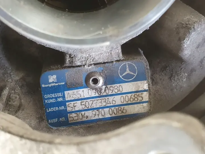 Mercedes Sprinter 906 2.2 CDI TURBOSPRĘŻARKA turbo A6510900980