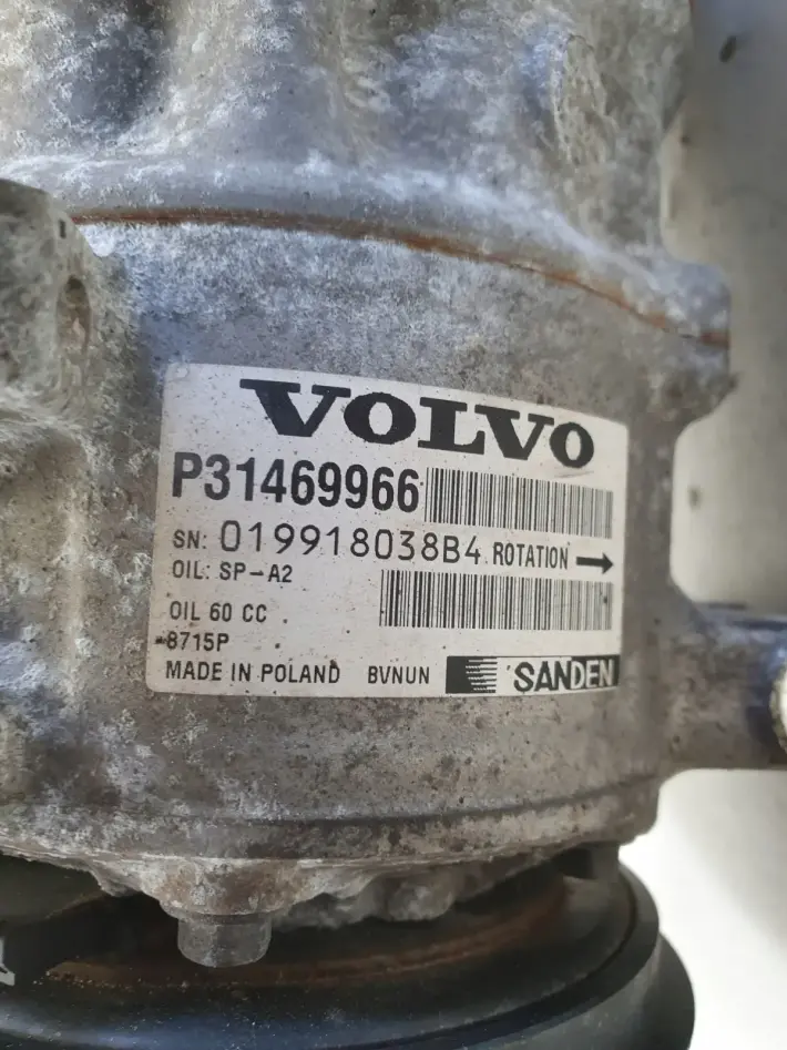 Volvo V40 II 2.0 D3 SPRĘŻARKA KLIMATYZACJI pompa P31469966